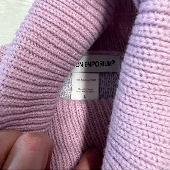 Cotton Emporium zigzag turtleneck sweater - Picture 4 of 4